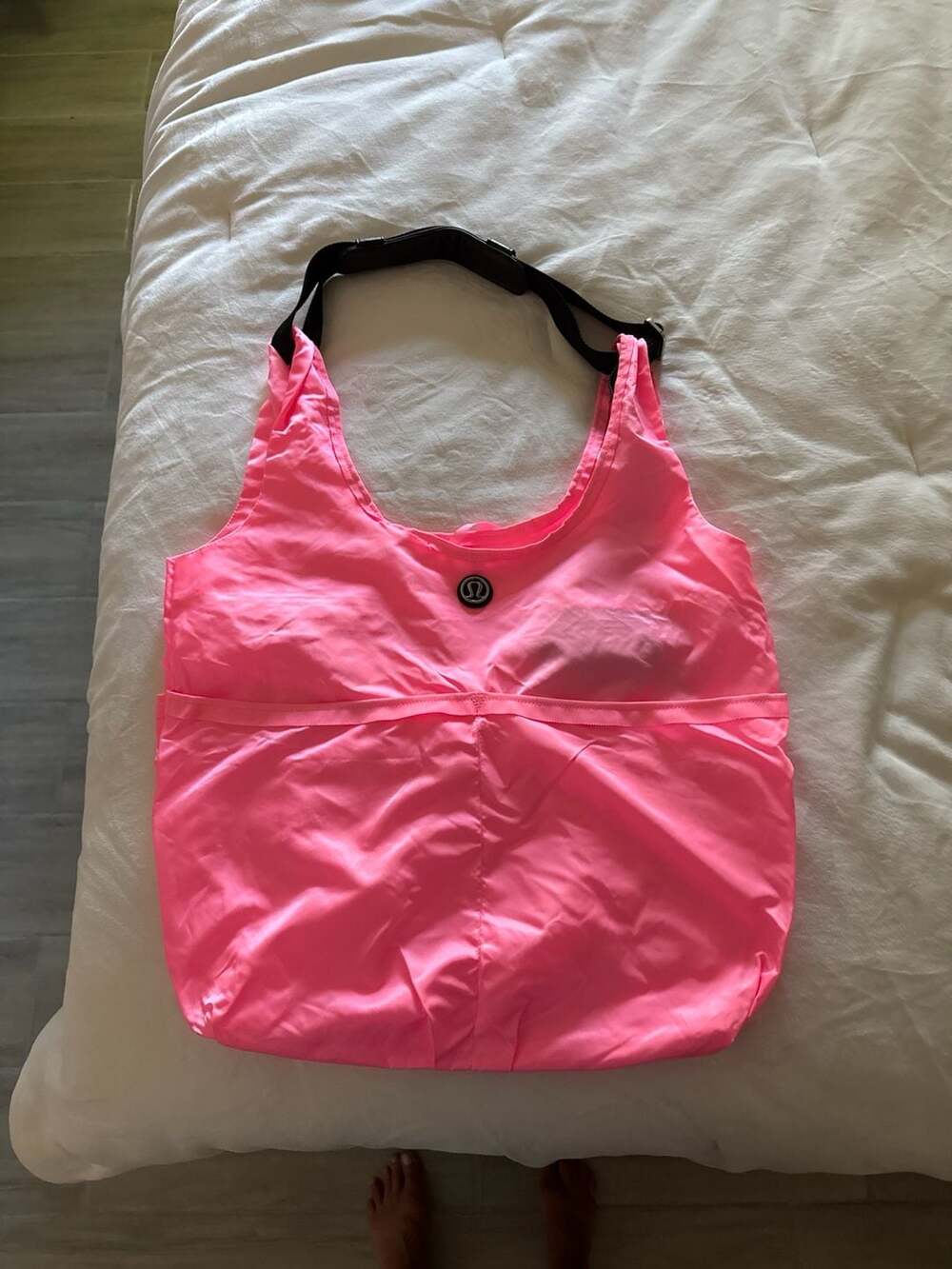 Lululemon Neon Pink Post Savasana Tote Bag
